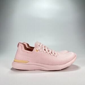 APL TechLoom Breeze Light Pink Lace Up Running Shoes Sneakers Women's Size 8